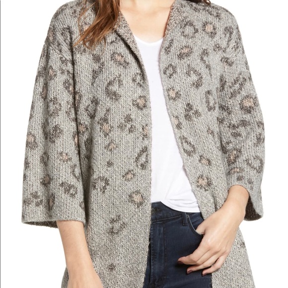 cupcakes & cashmere Sweaters - ⭐️HP⭐️ Cupcakes & Cashmere Leopard Print Cardigan